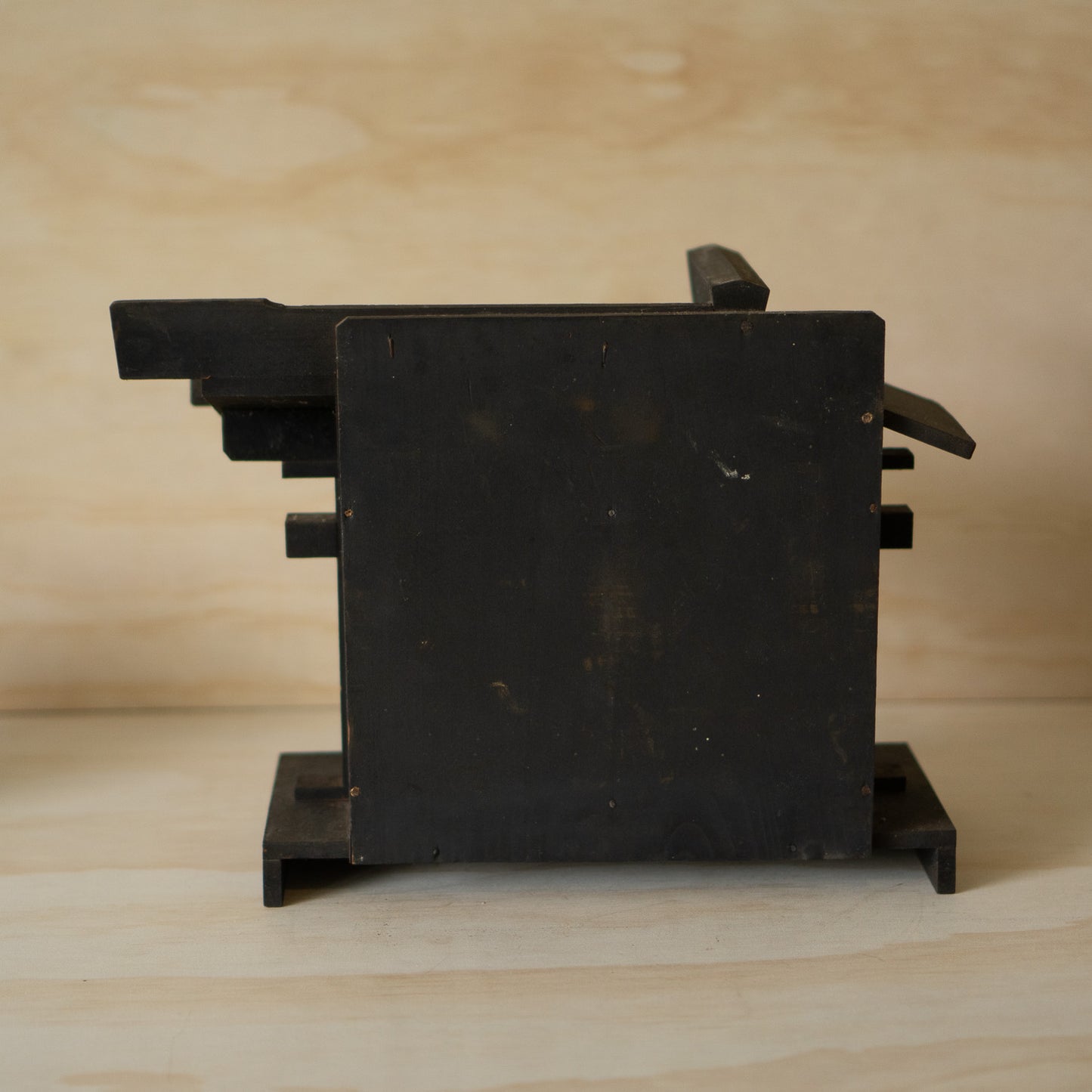 Antique Japanese Household Kamidama Shrine with Daikoku and Ebisu figures