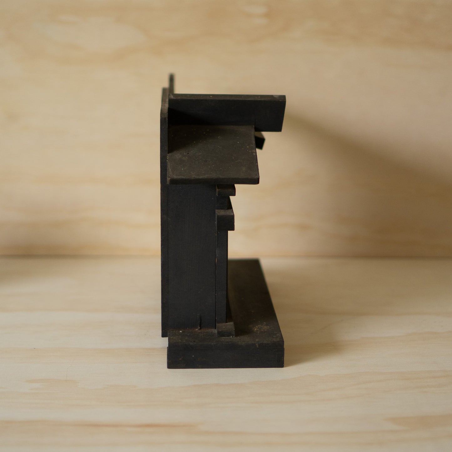 Antique Japanese Household Kamidama Shrine with Daikoku and Ebisu figures