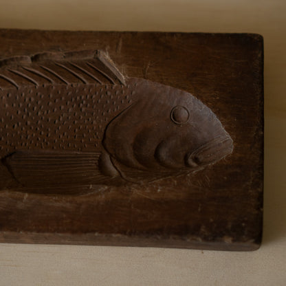 Vintage Japanese Fish shaped Kashigata Cake Mould