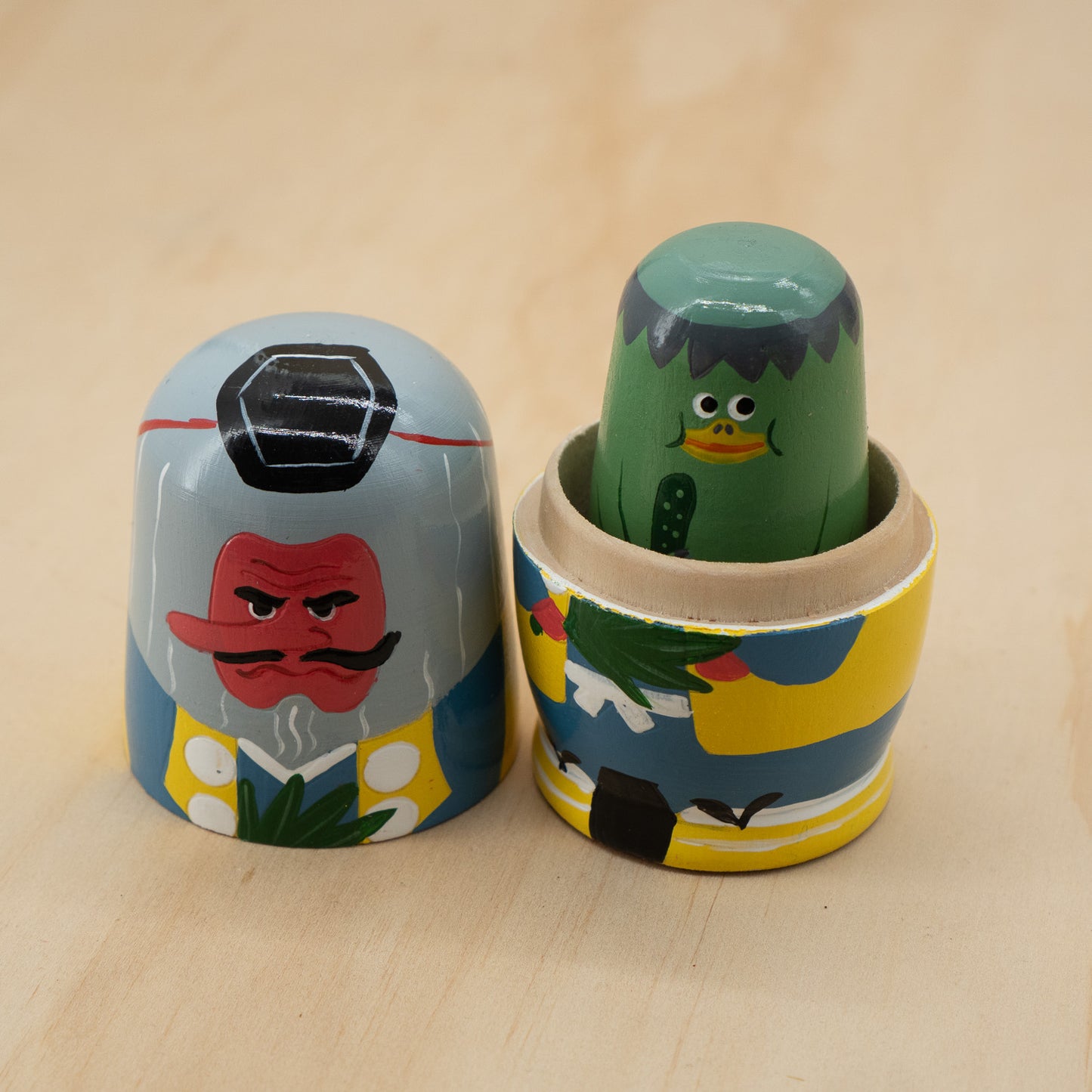 Japanese Nesting Yokai Ghost and Goblin Dolls Figures