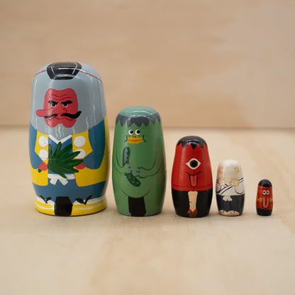 Japanese Nesting Yokai Ghost and Goblin Dolls Figures
