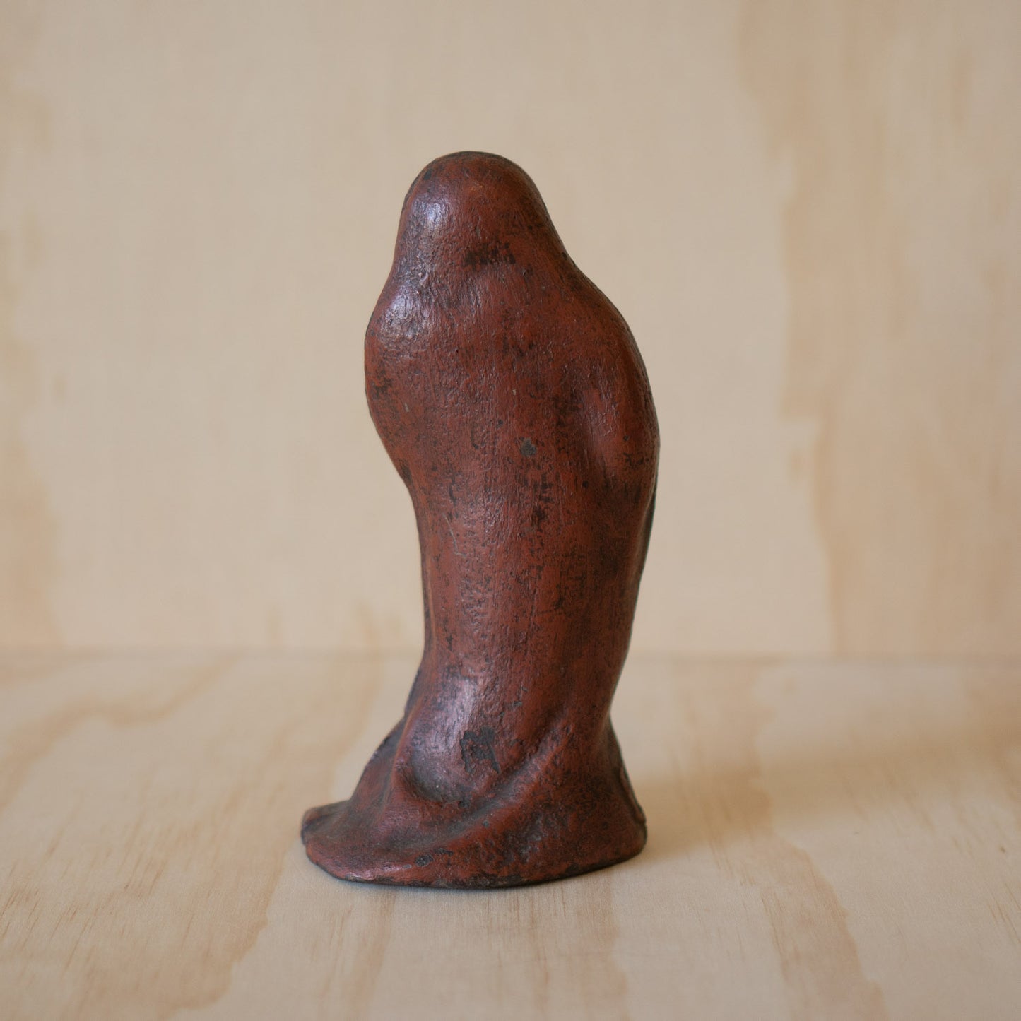 Vintage Japanese Painted Cast Iron Daruma