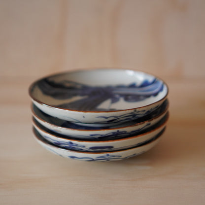 Antique Japanese Imari Ceramic Koi Fish small Plate