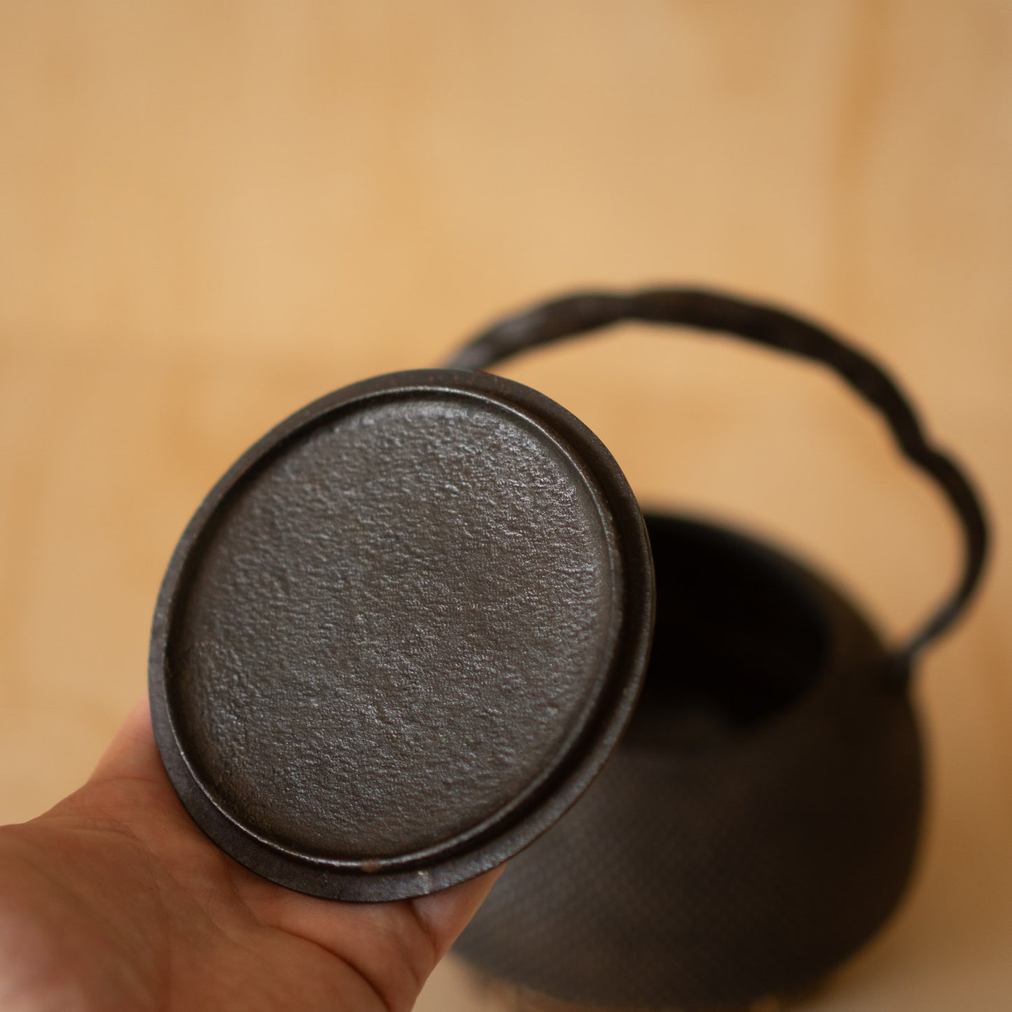 Vintage Japanese Iron Tetsubin Tea Kettle - Nambu Morioka