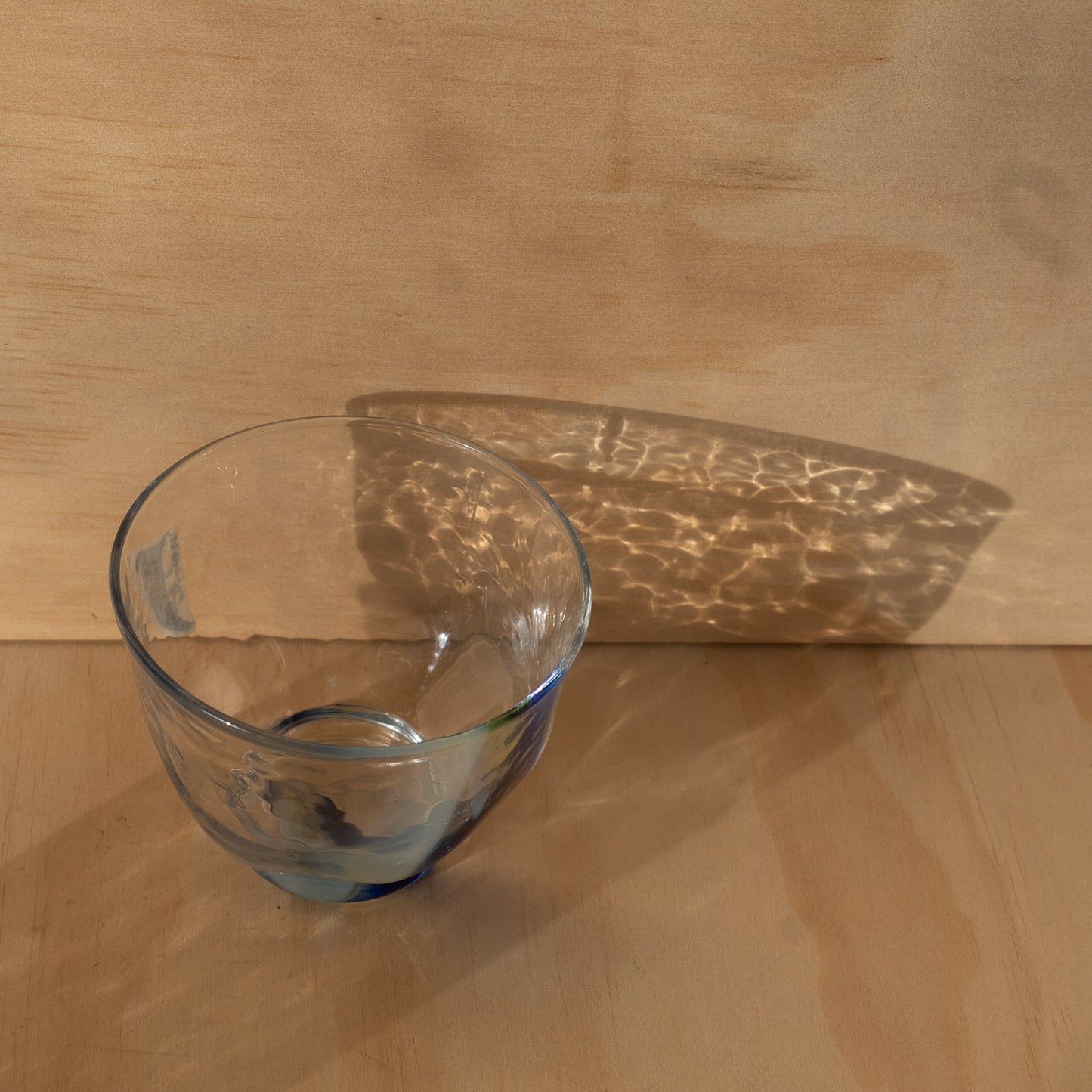 Japanese Blue stripe handmade glass