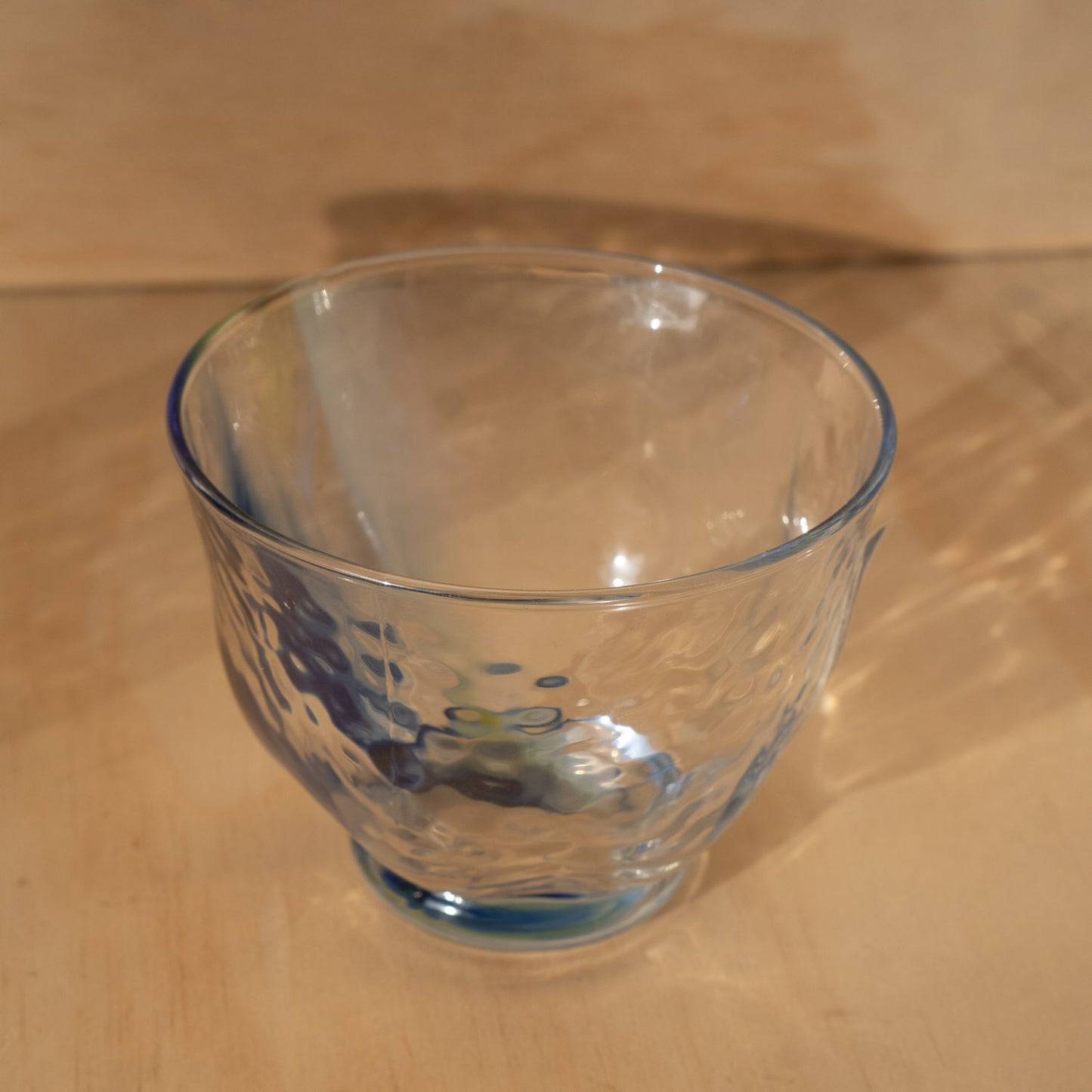 Japanese Blue stripe handmade glass