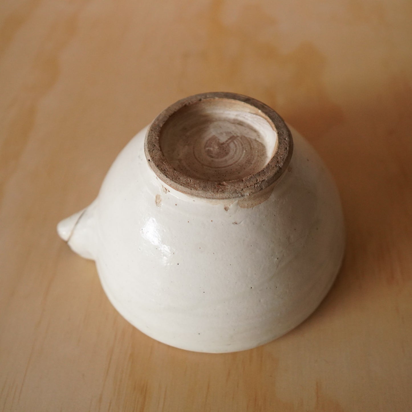 Antique Japanese Hirashimizu ware bowl with Kintsugi gold repair