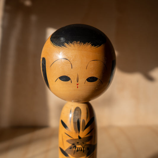 Vintage Tall Japanese Kokeshi Doll - 04