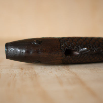 Antique Japanese Carved timber Fish Sculpture - Pot Hook