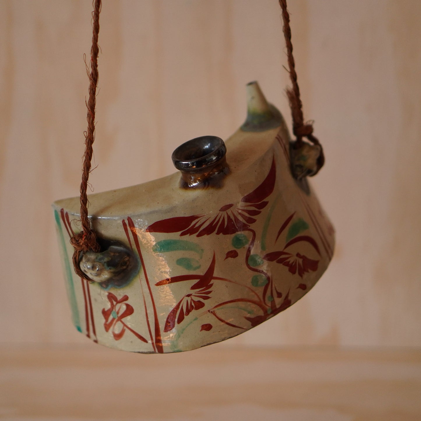 Vintage Japanese Ceramic Okinawan Sake Bottle - Dachibin