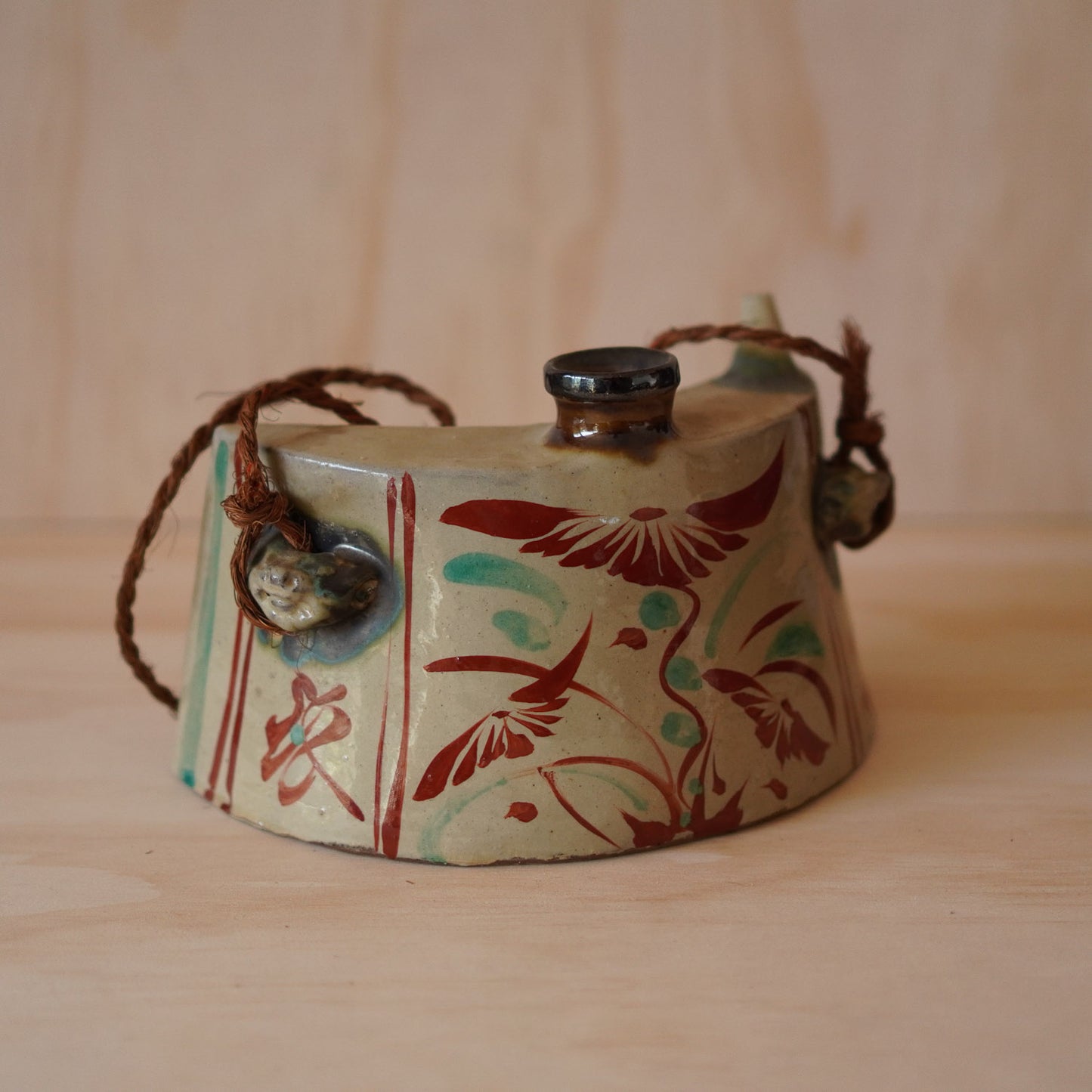 Vintage Japanese Ceramic Okinawan Sake Bottle - Dachibin