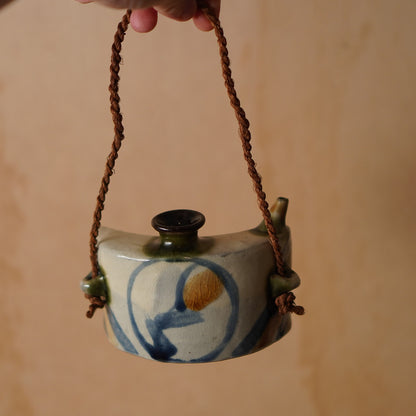 Vintage Japanese Ceramic Okinawan Sake Bottle - Dachibin