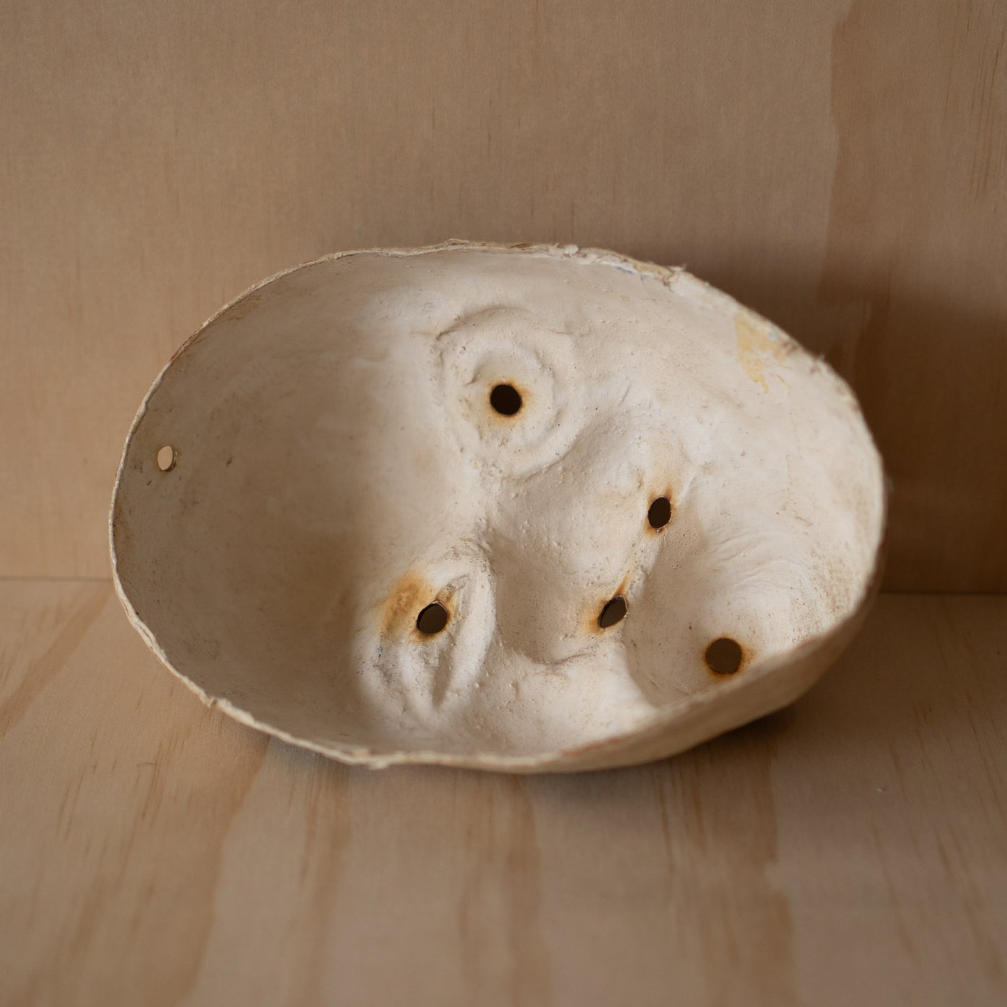 Vintage Japanese Hand Painted Paper Hyottoko Mask