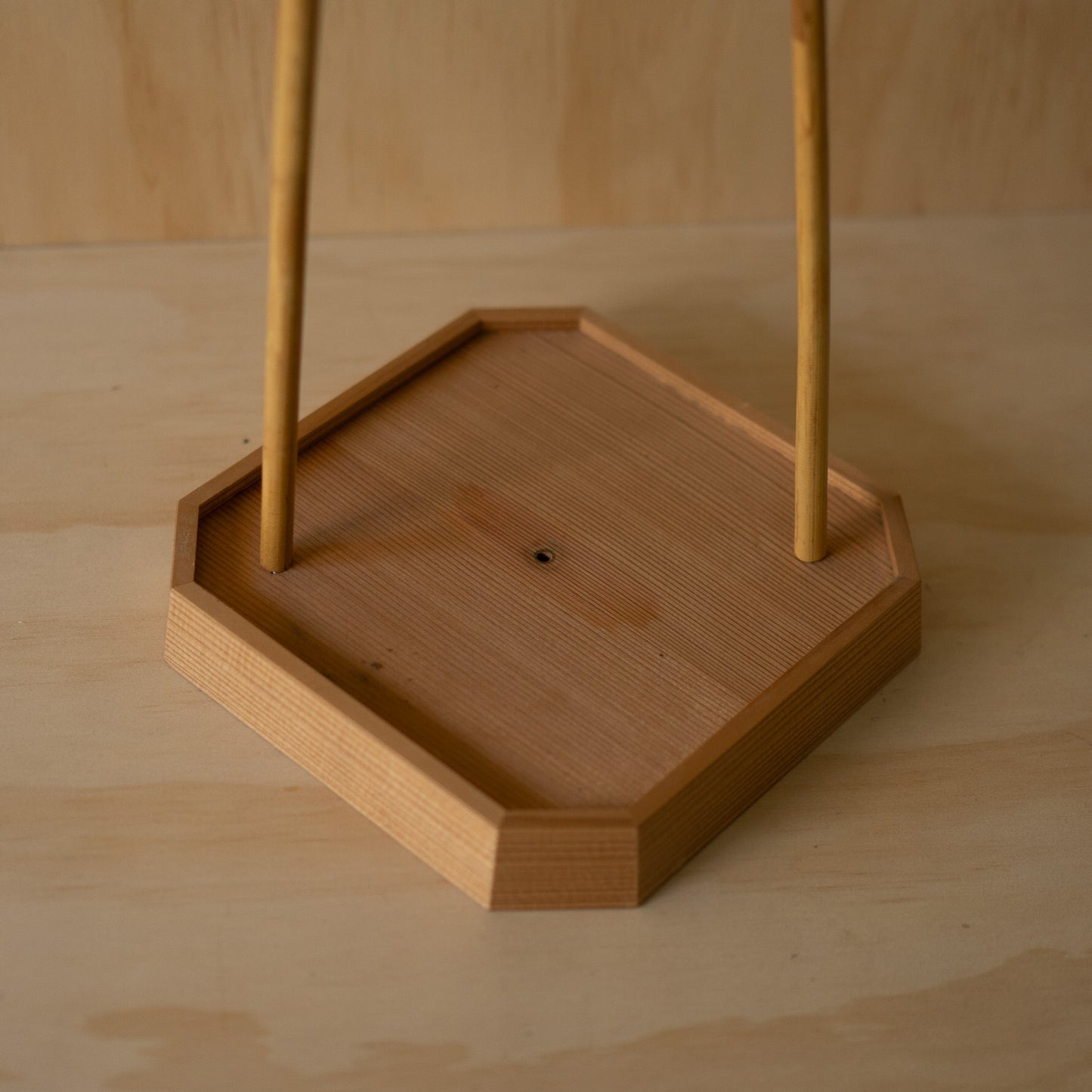 Vintage Japanese Ashimoto Andon - Tea ceremony Kanji washi paper lantern