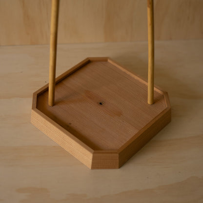 Vintage Japanese Ashimoto Andon - Tea ceremony Kanji washi paper lantern