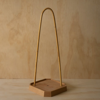 Vintage Japanese Ashimoto Andon - Tea ceremony Kanji washi paper lantern