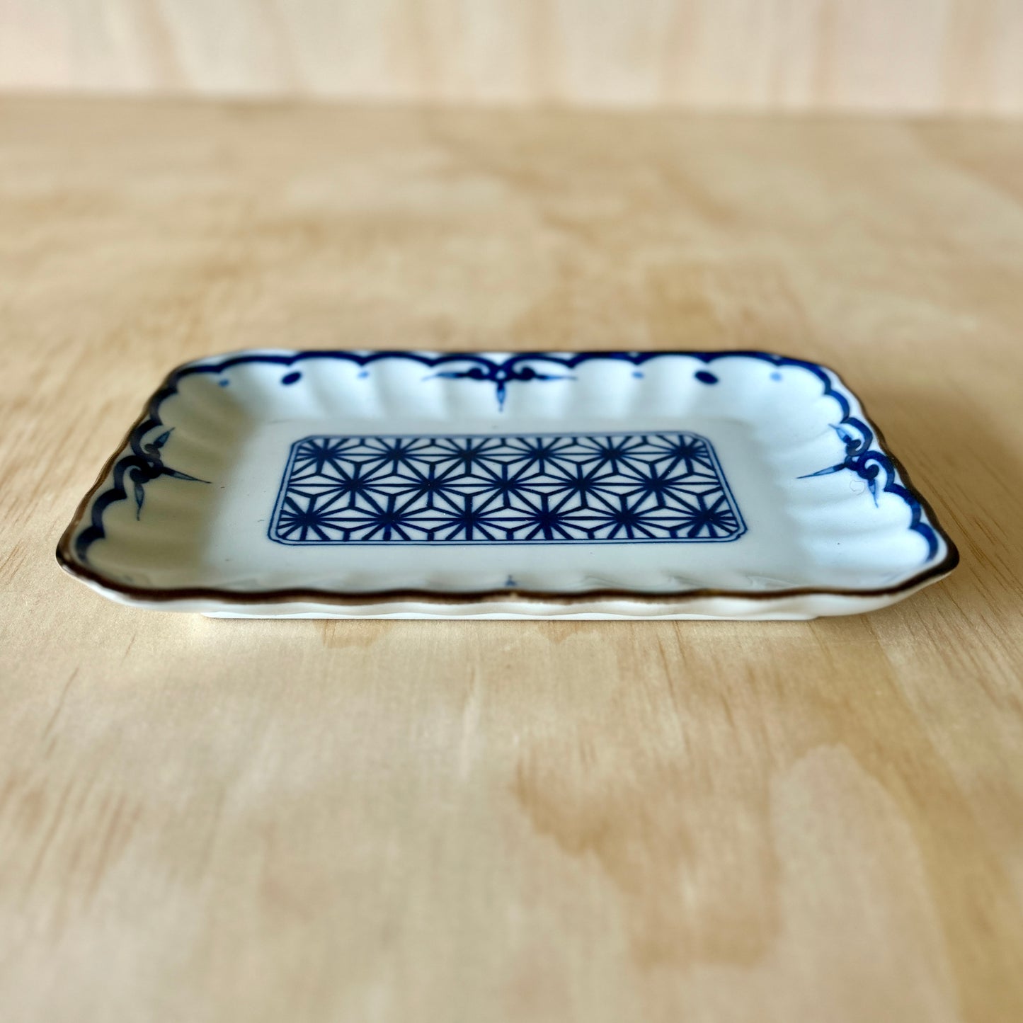 Japanese rectangular serving plate