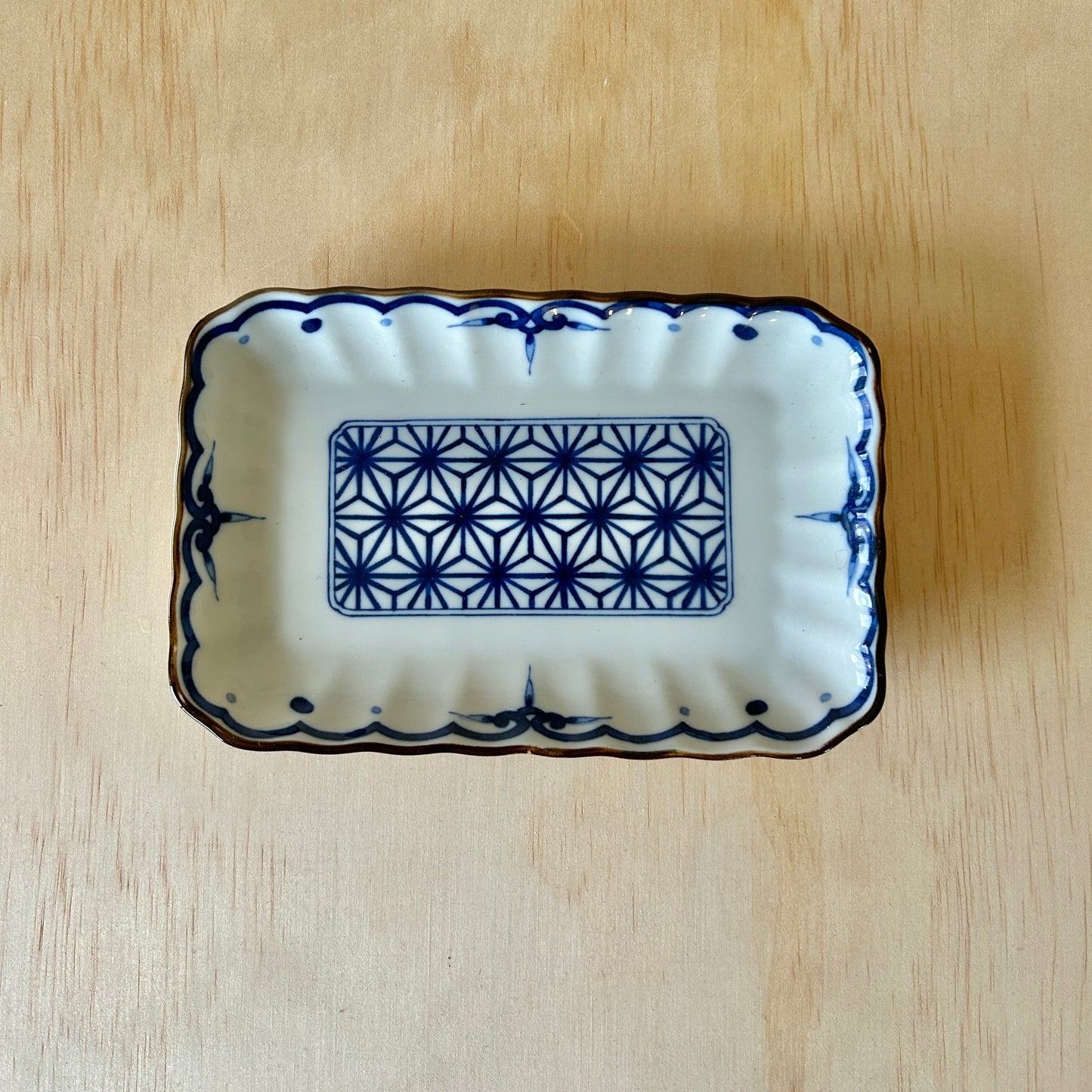 Japanese rectangular serving plate