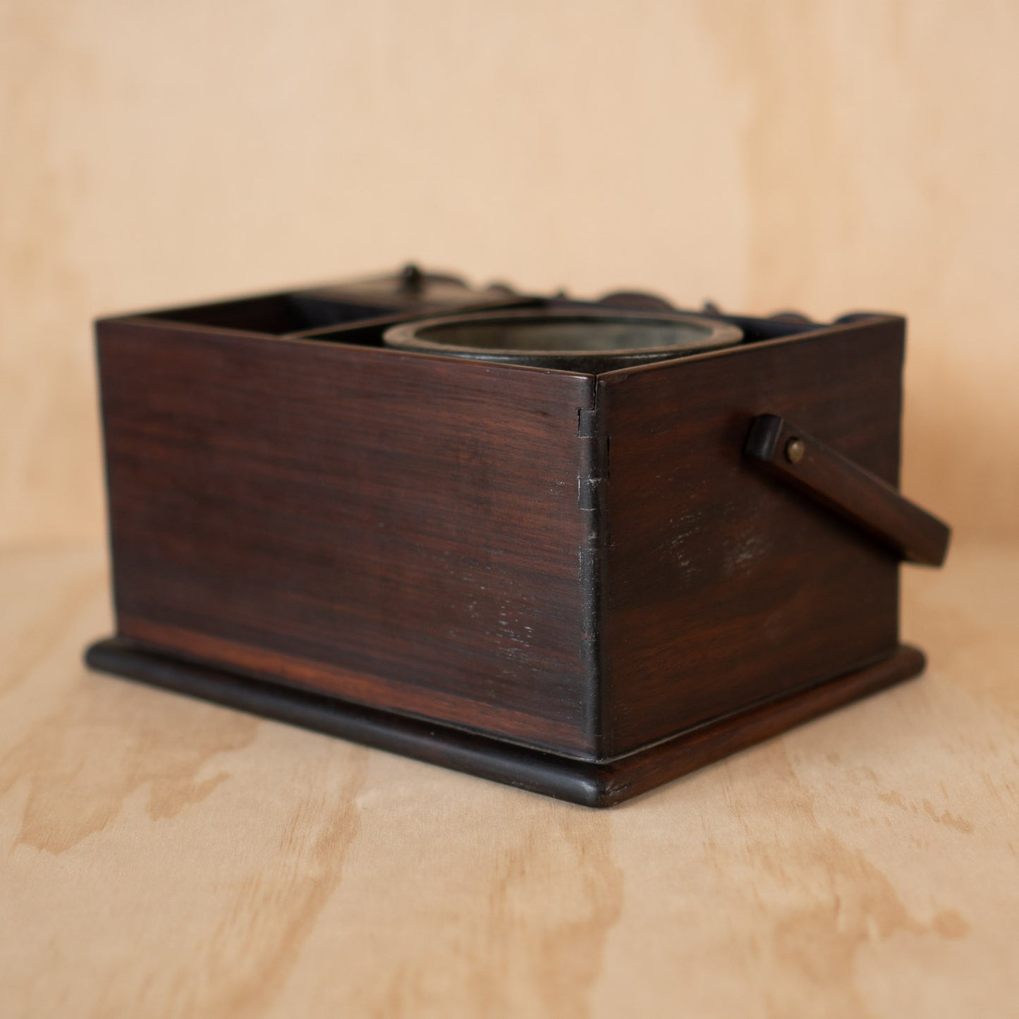 Antique Japanese Rosewood Tabako Bon - Incense Box