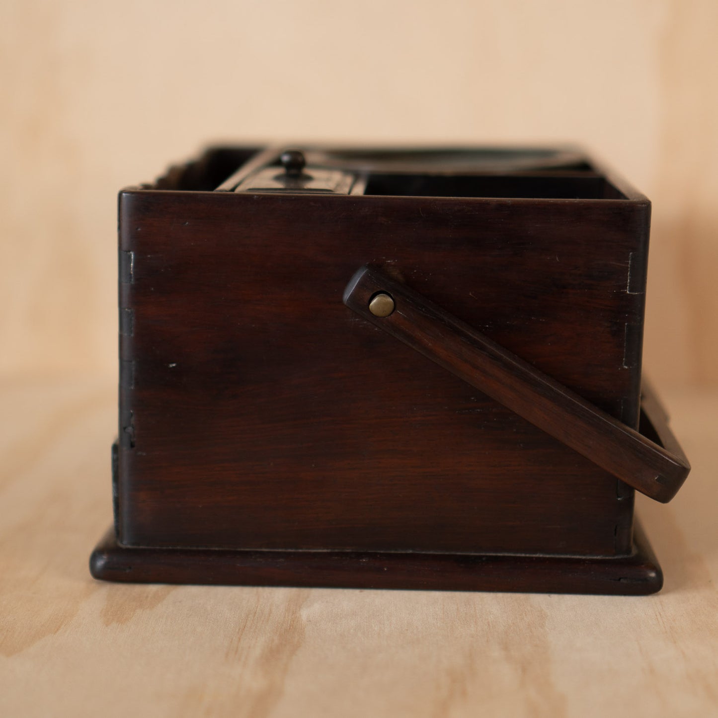 Antique Japanese Rosewood Tabako Bon - Incense Box