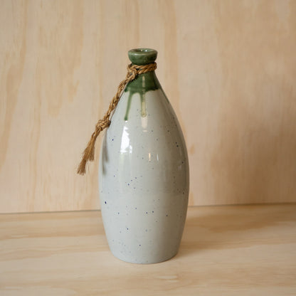 Vintage Showa Era Japanese Ceramic Tokkuri Sake Bottle - Demon Slayer!