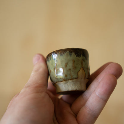 Vintage Japanese Boxed pair of Sake cups - Karatsu