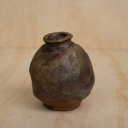 Vintage Japanese Shigaraki Ceramic Wabi-sabi Vase