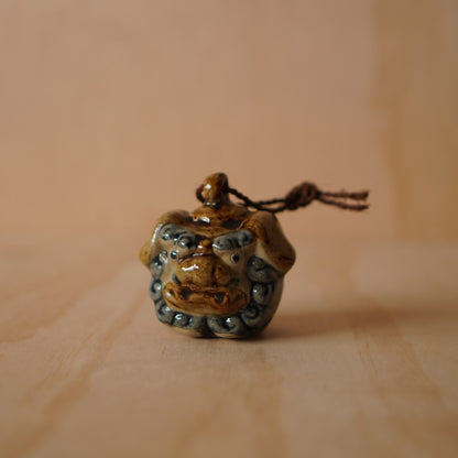 Vintage Japanese Okinawan style Shishi Temple Lion Bell