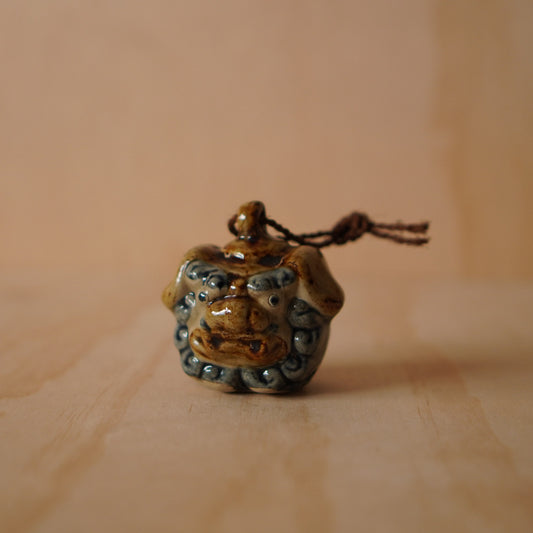 Vintage Japanese Okinawan style Shishi Temple Lion Bell
