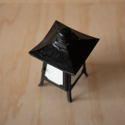 Vintage Japanese Small Copper and Milk Glass Lantern