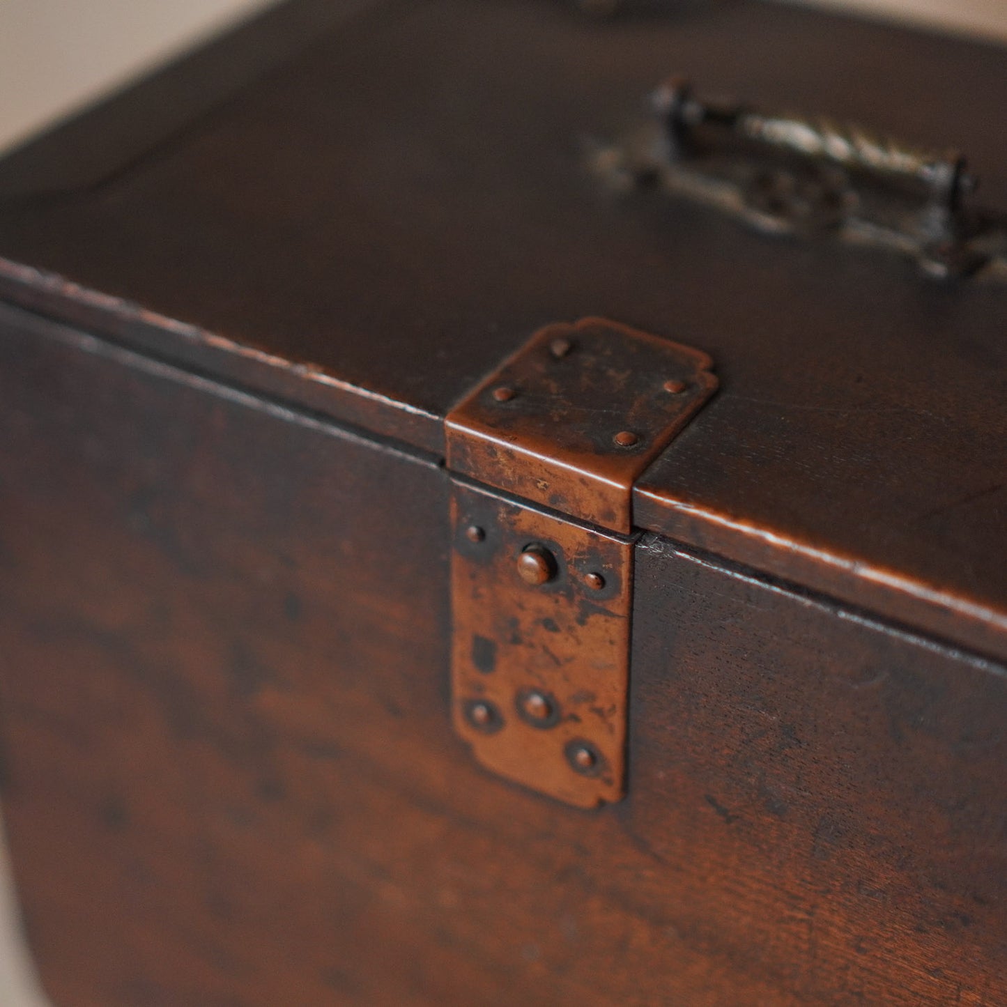 Antique 2 Drawer Small Japanese Suzuri Bako Calligraphy Box
