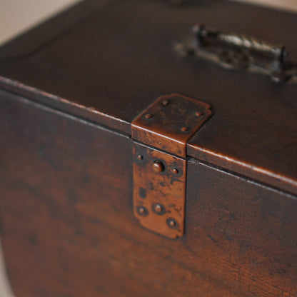 Antique 2 Drawer Small Japanese Suzuri Bako Calligraphy Box