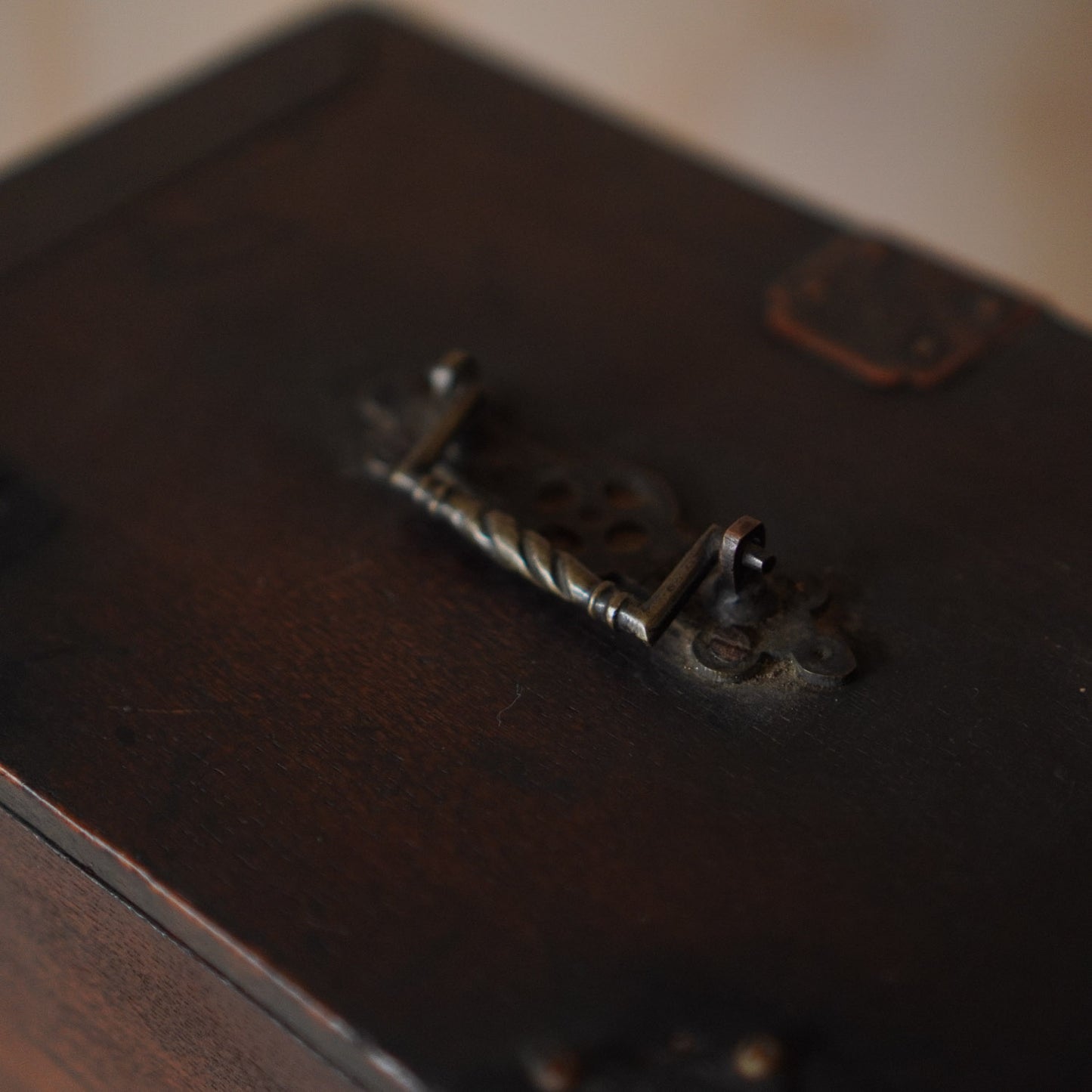 Antique 2 Drawer Small Japanese Suzuri Bako Calligraphy Box
