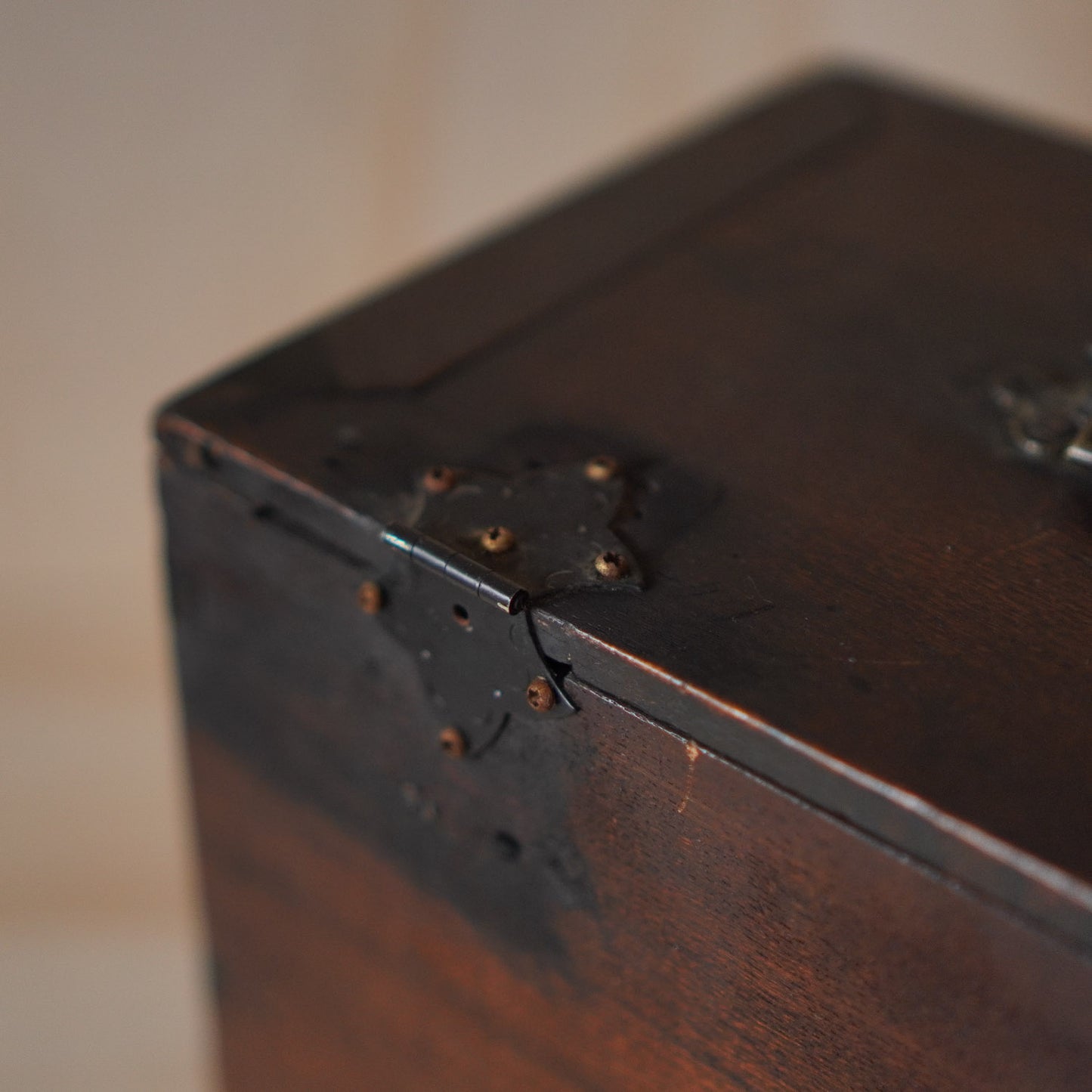 Antique 2 Drawer Small Japanese Suzuri Bako Calligraphy Box