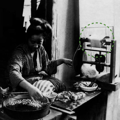 Vintage Japanese Wooden Spool Itomaki - Stand