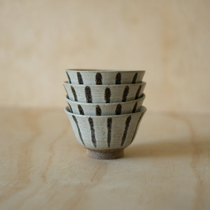 Japanese Small Striped bowl / teacup