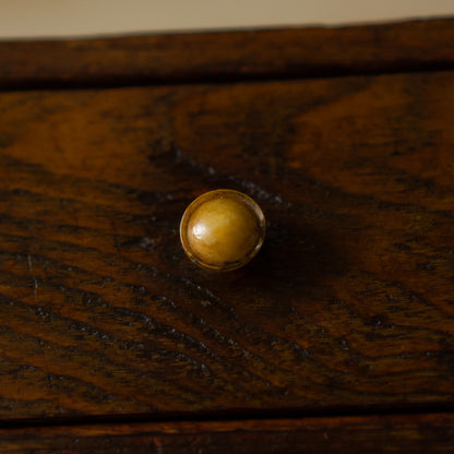 Vintage Japanese Showa Period 2 Drawer oak cabinet