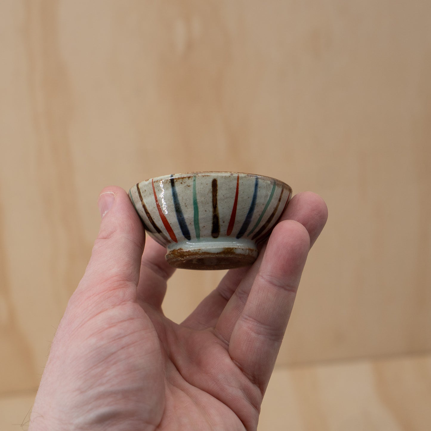 Japanese Striped Tea pot set with saucer and cup