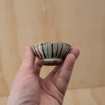 Japanese Striped Tea pot set with saucer and cup