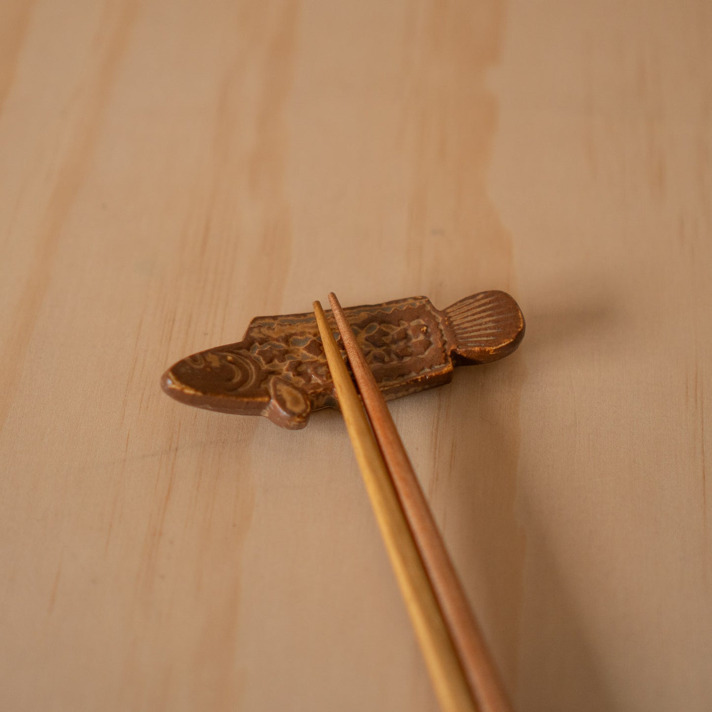 Vintage Mid Century Japanese Fish Chopstick rests- Set of 5 in box