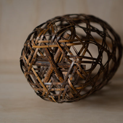 Antique Japanese Woven Bamboo Basket