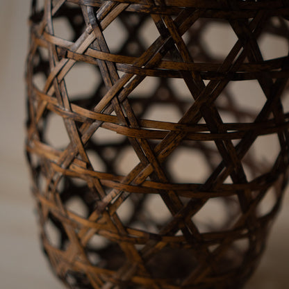 Antique Japanese Woven Bamboo Basket