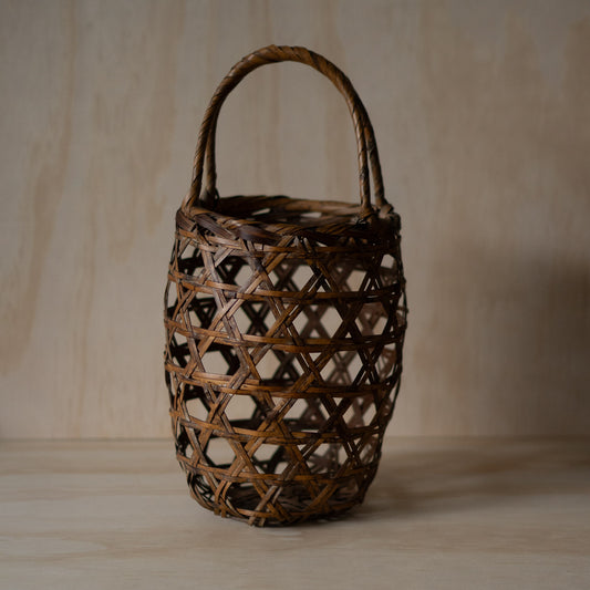 Antique Japanese Woven Bamboo Basket
