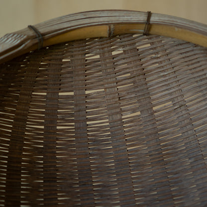 Large Vintage Handwoven Japanese Strainer Basket - Zaru