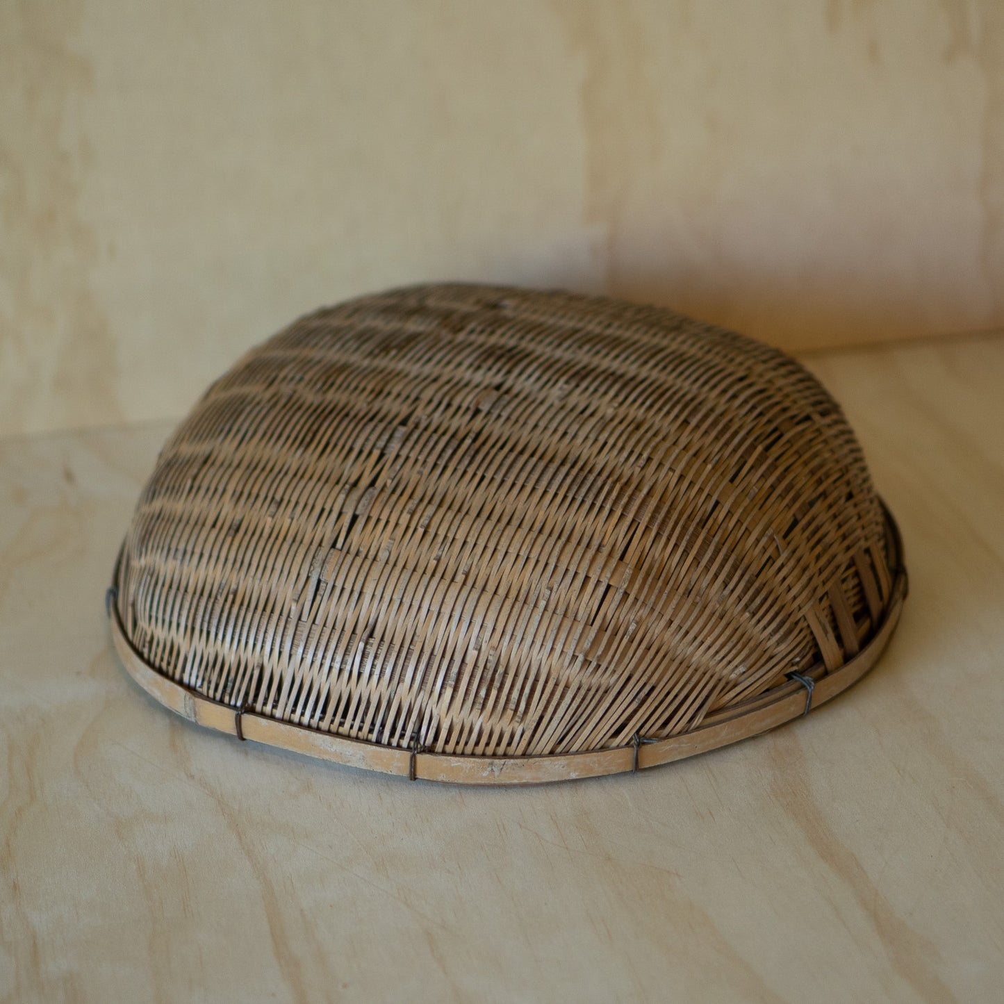 Large Vintage Handwoven Japanese Strainer Basket - Zaru