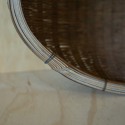 Large Vintage Handwoven Japanese Strainer Basket - Zaru