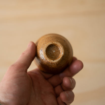 Vintage Japanese Bizen Sake cup - guinomi