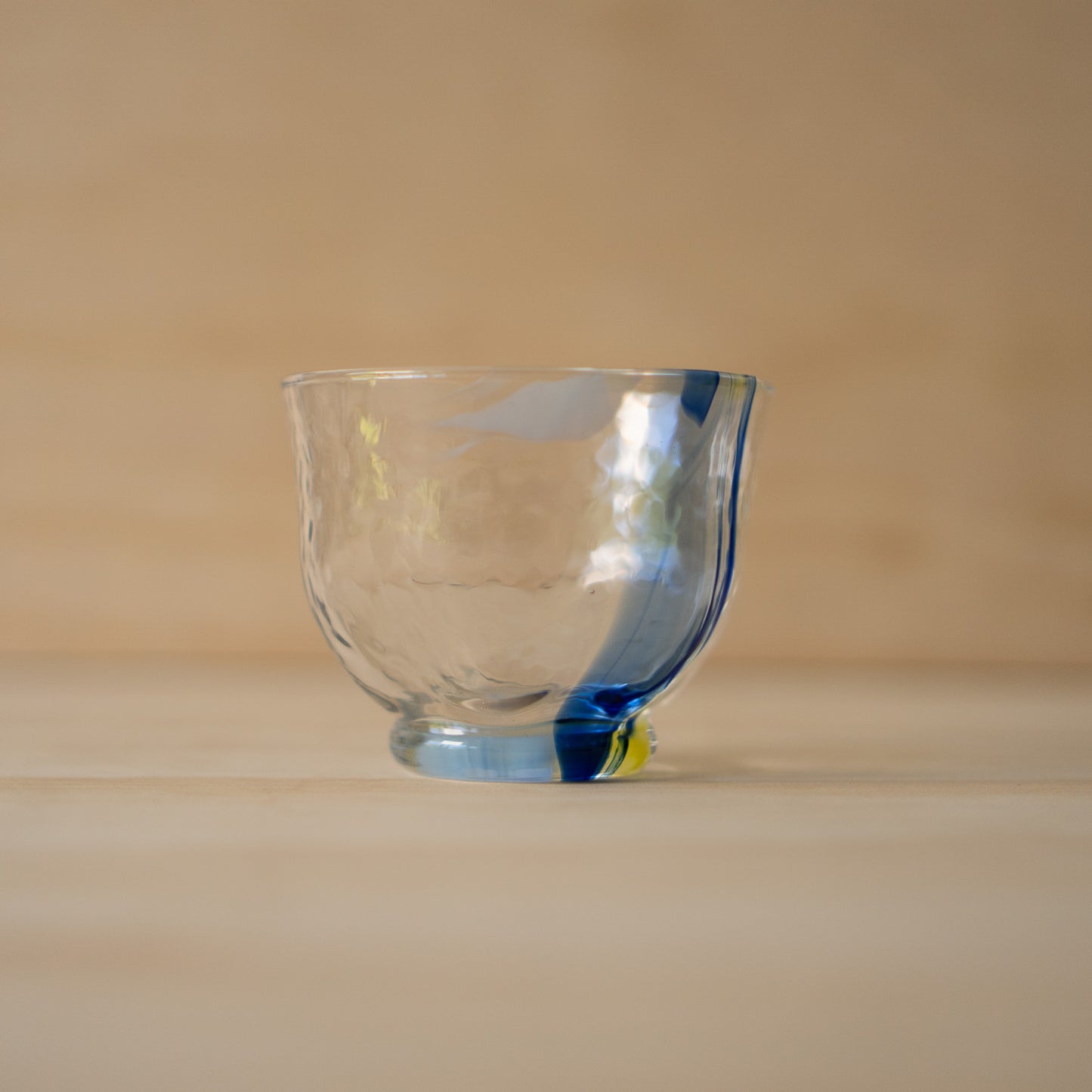 Japanese Blue stripe handmade glass