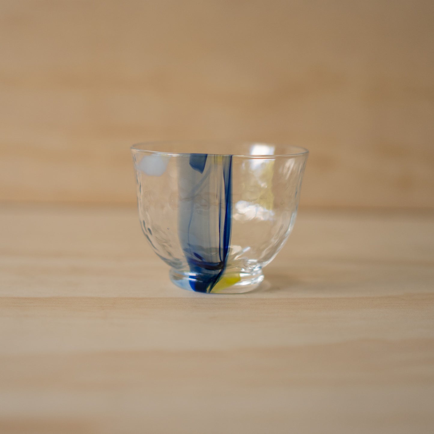 Japanese Blue stripe handmade glass