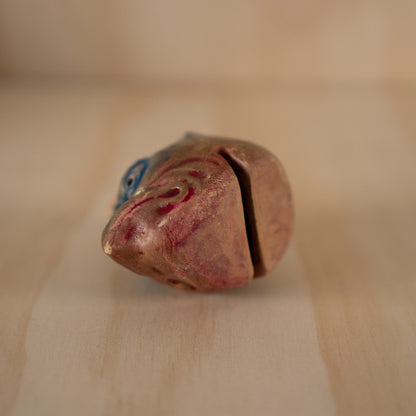 Showa period Japanese Clay Karasu Tengu Bell